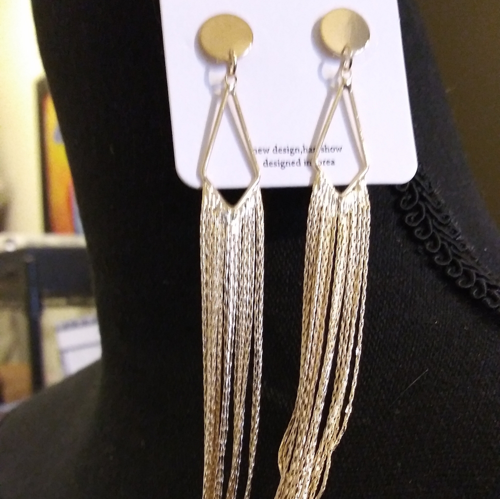 💥3/$10💥 80's Vintage Inspired Waterfall Earrings